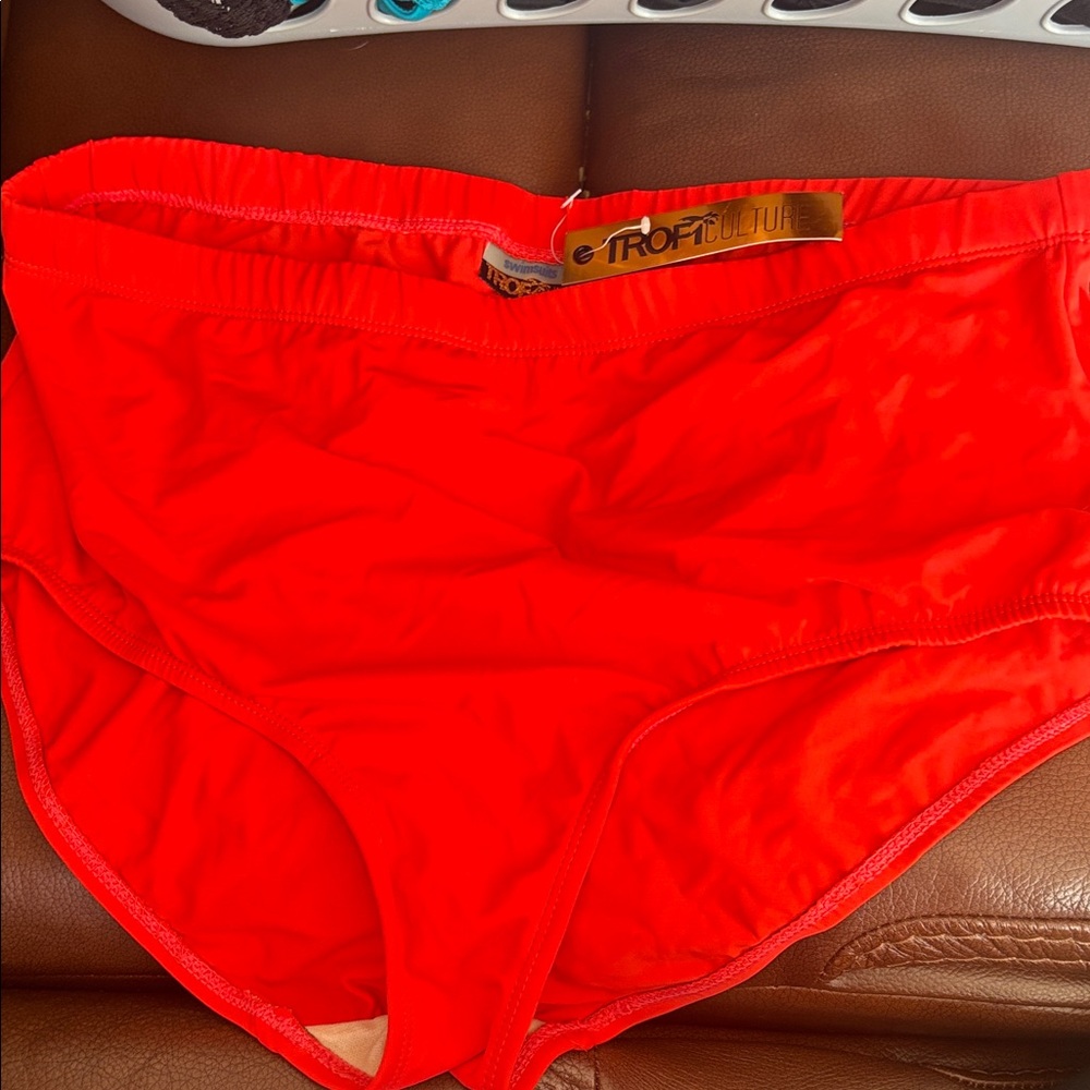 Swimsuits For All Vibrant Red Bikini Bottom